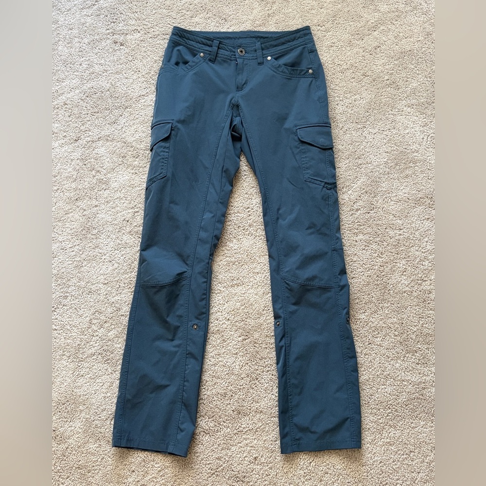 Women’s Cargo Hiking Pants - Dark Teal Blue